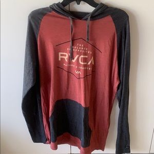 RVCA long sleeve with hood